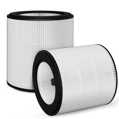 1E 2-Pack Filter Set for Philips Air Purifier [AC2882, AC2887, AC2889 & AC3829] – 1 HEPA Filter & 1 Activated Carbon Filter – Replaces FY2422 & FY2420 (FY0194/30)