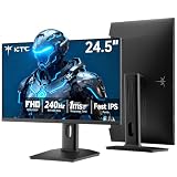 KTC 24.5 Inch 240Hz Gaming Monitor, FHD Computer Monitor Vertical 1080P, Fast IPS Panel, 1ms MPRT, Adaptive Sync, 94% DCI-P3, HDR 400, HDMI DP Ports, Tilt/Pivot/Height Adjustment, VESA Mount, H25T7-3