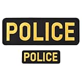 Los parches bordados de policía están hechos de material de fieltro y técnica de bordado, diseño grueso duradero, resistente al desgaste, fácil de lavar, de secado rápido, no se rompe fácilmente durante el uso, no se decolora fácilmente
