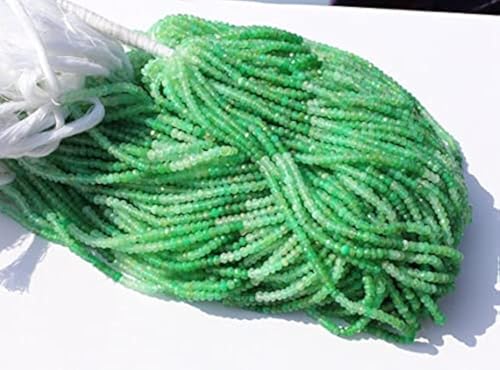 Chrysoprase loose beads 3-3.5mm facettées LKBEADS pour création joaillerie