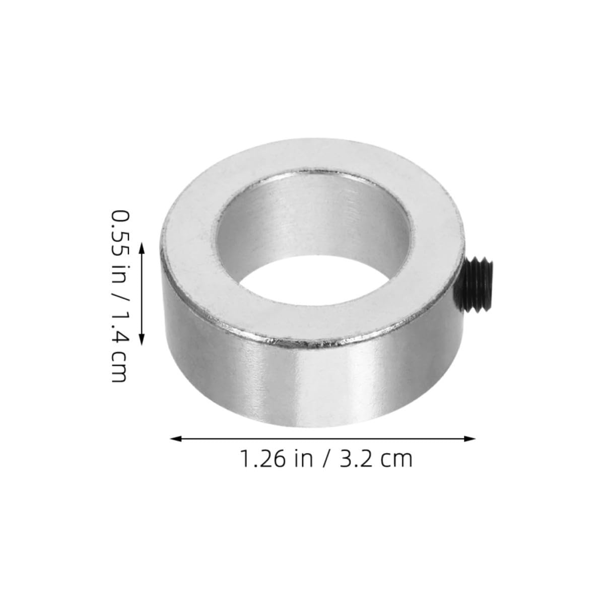 4pcs Automotive Shaft Collar Set, Carbon Steel Material with Thread M6, Lightweight Design and Good Stability, Compact Shape for Motor Bases and Machine Tools