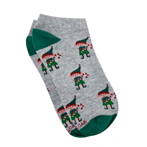Image of Mint & Oak Low Cut Ankle Women Socks, Christmas Gift Quirky Socks For Friends, Cute Funky Socks, Christmas Secret Santa Gifts For Women