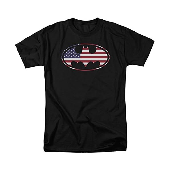 Popfunk Batman Patriotic Logo USA Flag T Shirt & Stickers