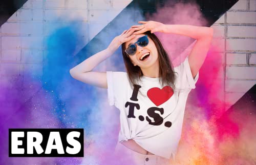 Expression Tees I Heart T.S. Concert Music Lover Youth T-Shirt, Soft Cotton Crewneck, Casual Fit, Trendy Graphic Tee2