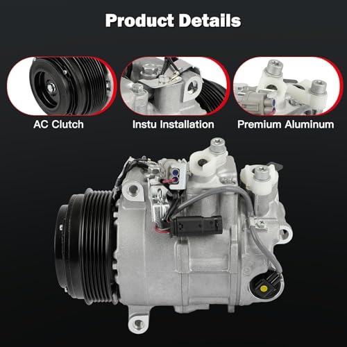 Image of CCIYU AC Compressor w /Clutch for Mercedes-Benz CLS400 3.0L 2015-2017