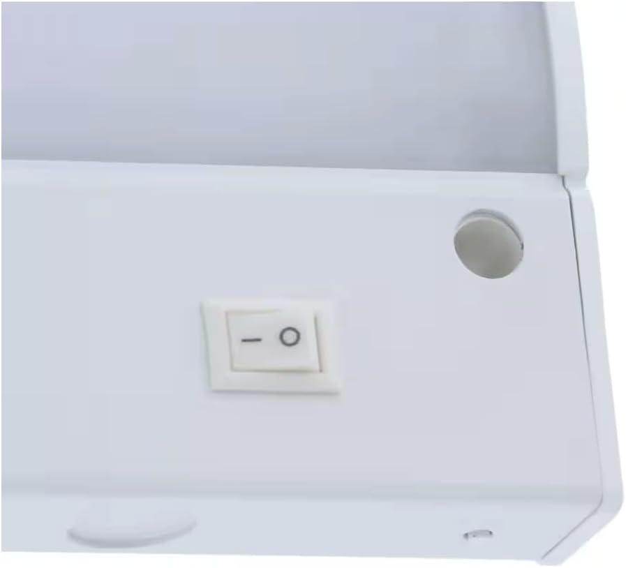 9 Inch Under Cabinet LED Light, Hardwire/Linkable White, 120VAC, 60Hz, 50mA, 300 Lumens, 2700K, 90 CRI with Knockout, Contractor Electrician Grade