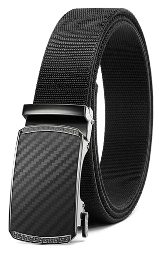 Image of CHAOREN Mens Belt Stretchable - Elastic Golf Nylon Web Adjustable Belt - for Casual Wear