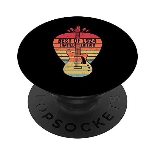 98 Años Cumpleaños Mejor De 1924 Guitarra Edición Limitada PopSockets PopGrip Intercambiable