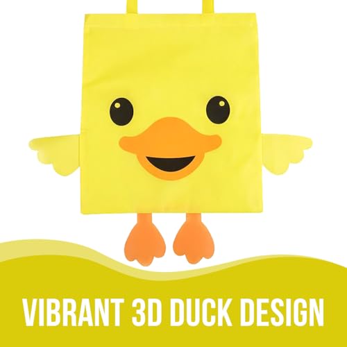 Bolsas Tote Grand Large Pato Amarillo 15x17 Pulgadas Pack 12 miniatura 5