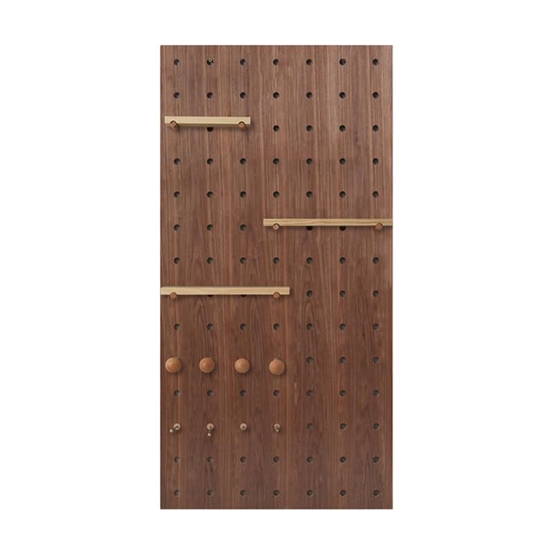 PFCDZDU Pegboard Display Wall Mounted, Modular Organizer Panel Combination Set, Adjustable Storage Shelves & Hooks for Apartment Ornaments Office(A,56.25x112.5cm)