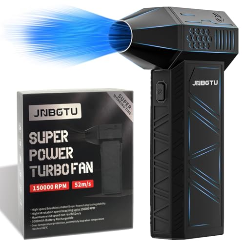JNBGTU Druckluft-Staubwedel, Jet Dry Mini-Gebläse, 130000 U/min Jet-Haartrockner, Compressed Air Duster für PC Reinigung, Tastatur, Auto, Sofa, Ersetzt Druckluftspray (X3) JNBGTU Druckluft-Staubwedel, Jet Dry Mini-Gebläse, 130000 U/min Jet-Haartrockner, Compressed Air Duster für PC Reinigung, Tastatur, Auto, Sofa, Ersetzt Druckluftspray (X3)