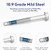 11516868 Cab Mount Cushion Bolt Set, 10.9 Grade Steel, for Chevrolet Silverado 1500 2500 1999-2004, GMC Sierra 1999 15704260 6 Pieces