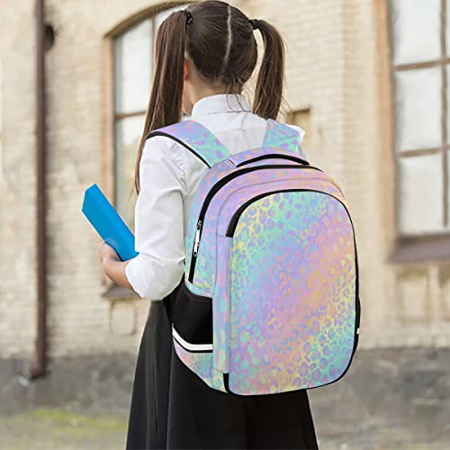 Cfersan Rainbow Leopard Multifunctional Backpack For Girls Durable Laptops Water Resistant College School Travel Backpack Gifts For Men & Women #TOP7