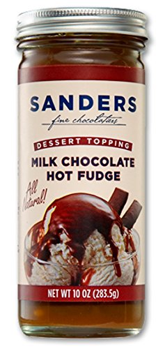 Sanders Original Dessert Topping Milk Chocolate Hot Fudge 10 Oz (Pack of 3)