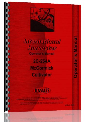 Farmall Super C Tractor C-254 Cultivator Operators