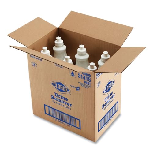 Image of CloroxPro Urine Remover for Stains and Odors Pull Top, Healthcare Cleaning and Industrial Cleaning, 32 Ounces, (Pack of 6) - 31415