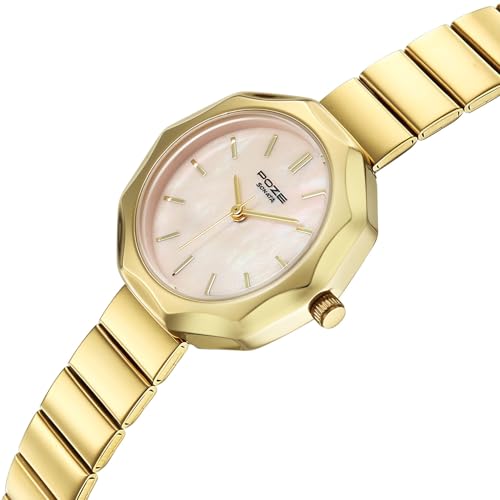 Image of Sonata Poze 9 with Quartz Analog with SS Cut fold Strap Watch for Women