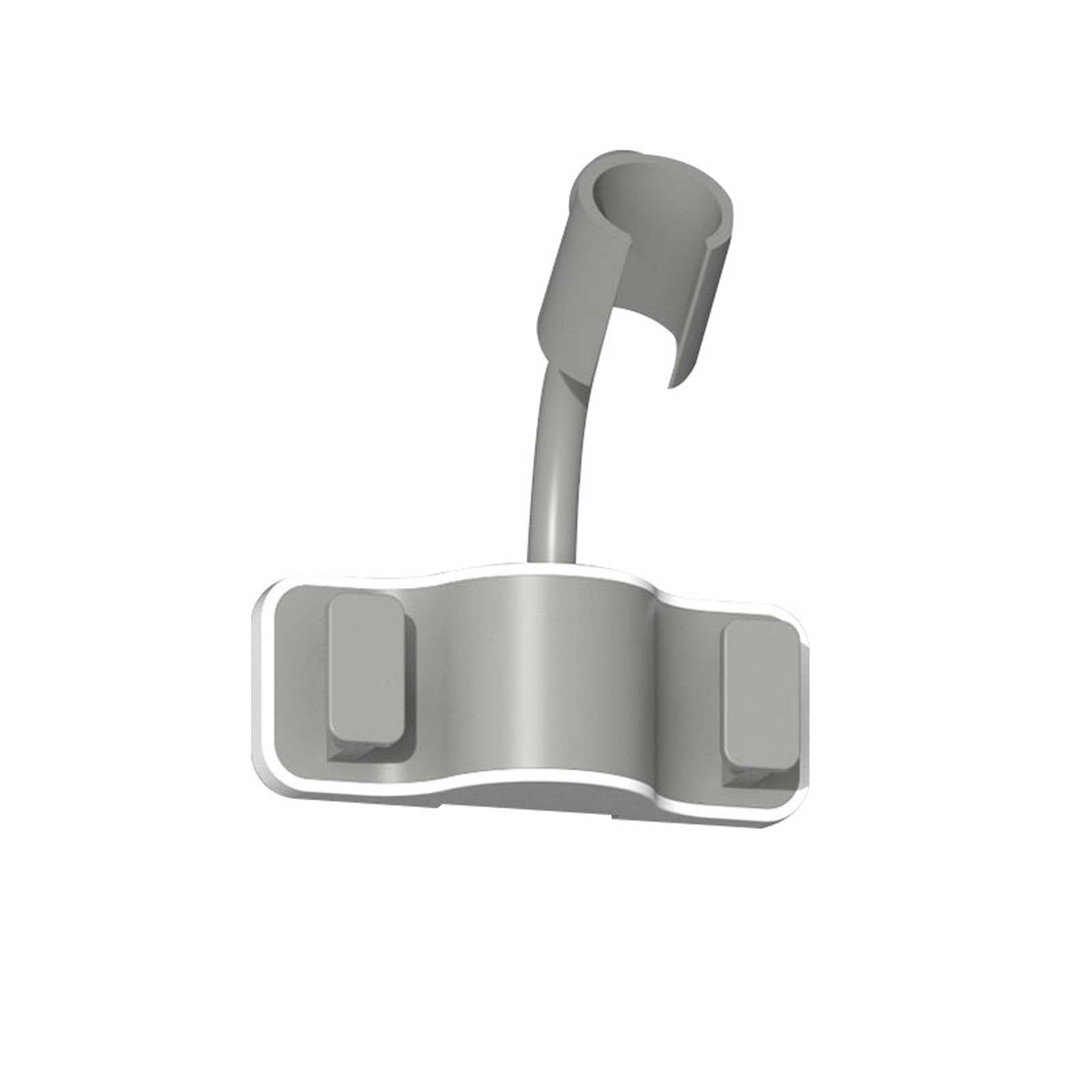 FLYIODFCXV shower head bracket, Universal Rotation Shower Handle Holder Strong Load-Bearing Force Hose Holde(Gray)