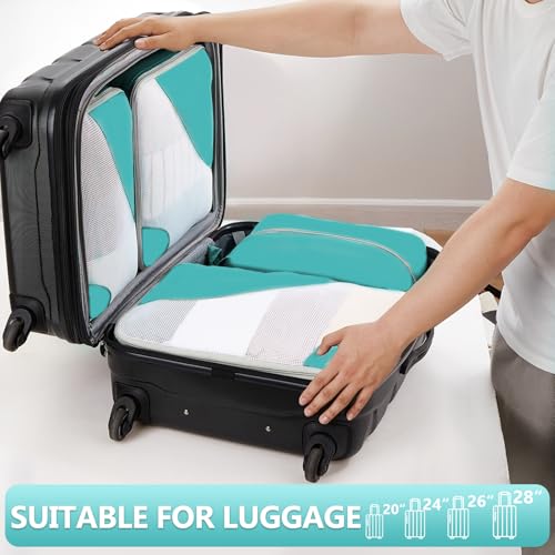 Image of 8 Set Packing Cubes for Travel, Gifts for Women Mom,Anti-Tearing Suitcase Organizer,OlarHike Vacation Essentials & Accessories for Cruise Ship