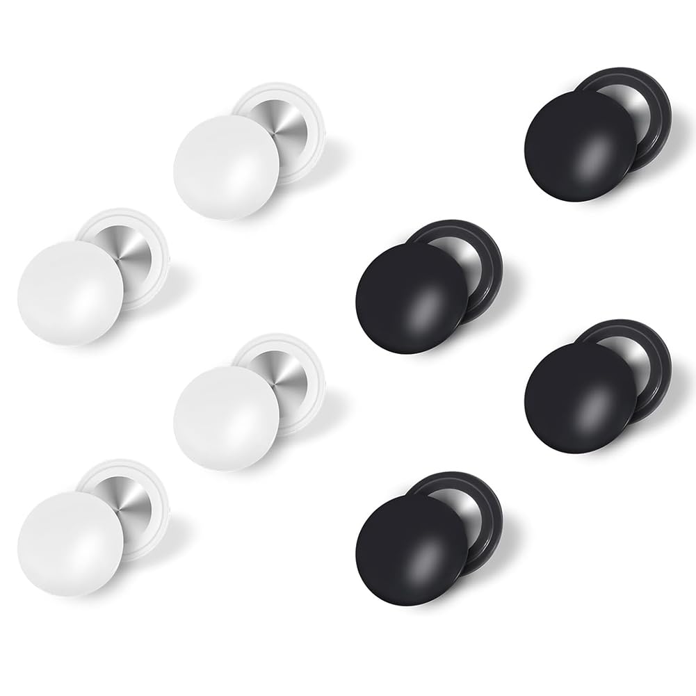 Set De 4 Aimants Pour Dossard De Course – Fixation Magnétique, 18 Mm, Noir, Sans Couture, Anti-irritation, Pour Marathon, Triathlon, Running
