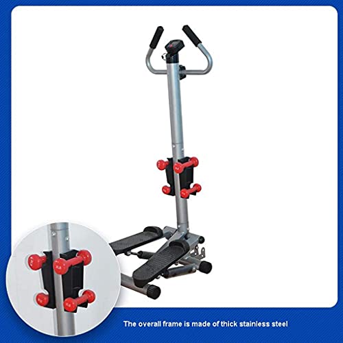 Image of Mini-Stepper Swing Stepper Stair Step Machines Home Twist Stepper with Dumbbells and Twist Discs Workout Fitness Machine