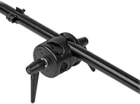 Vista 3 de Manfrotto 024B Conjunto de pluma de 3 piezas de 6.5 pies de largo con contrapeso de 10 libras (negro)