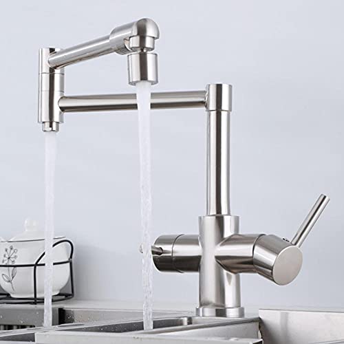Mitigeur cuisine 3 en 1 osmose rabattable en laiton mitigeur eau potable