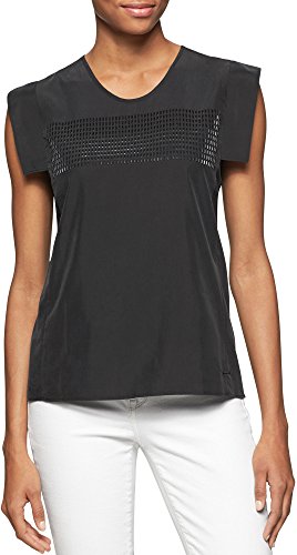 Calvin Klein Jeans Women's Embellished Square Sleeve Top Calvin Klein Jeans Women's Embellished Square Sleeve Top