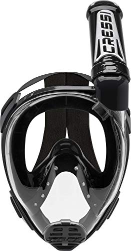 Máscara de snorkel facial completa para adultos Cressi - vista amplia clara, sistema anti-vaho - respiración fácil: Seguridad primero - Nuevo 2019 - Duke Dry: Diseñada en Italia miniatura 2