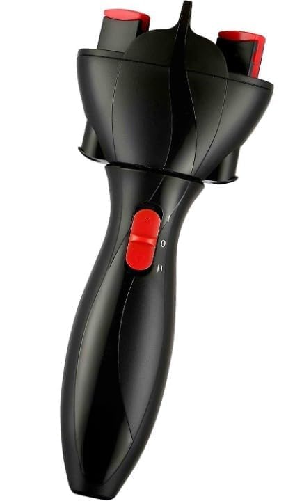 Electric Hair Braider Twist Styling Tool for Women | DIY Automatic Braiding Machine | Quick Twist & Braid Maker | Portable Hair Styling Device (Black & Red)-image-30