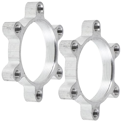 BESPORTBLE Alloy Hub Disc Brake Adapter Universal Disc Flange Adapter Threaded Hubs for Bicycle Conversion