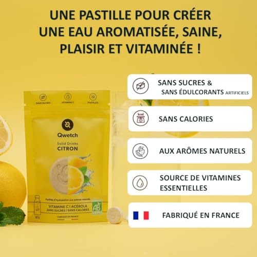 Qwetch - Solid Drinks Bio - Zitrone - Vitamin C