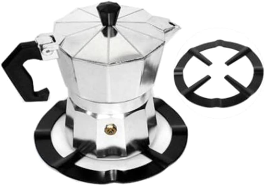 Stainless Steel Gas Cooker Rack Mocha Pot Coffee Pot Rack Kitchen Supplies Gas Stove Coffee Stand(White-Fruit peach5)