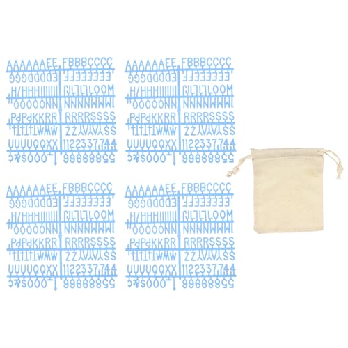 Lettres en plastique pour tableau en feutre bleu PATIKIL 588 pièces pour texte menu