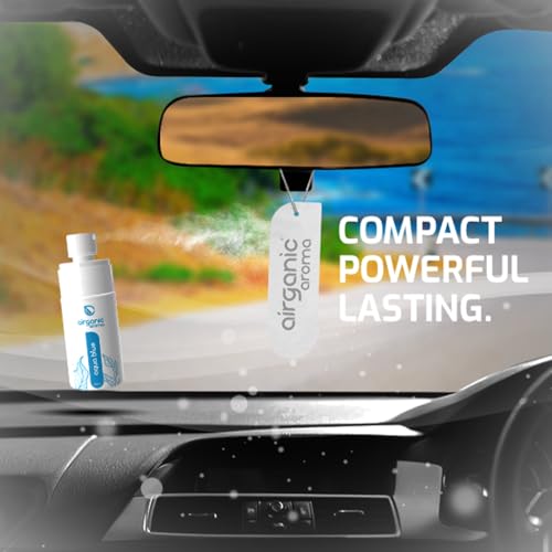 Image of Airganic aroma Aqua Blue Premium Spray Car Perfume (60 Ml) |Fine Fragrance Car Air Freshener | Car Accessory Interior| 400+ Car Fresheners Long Lasting Scent Spray | Car Accessories 2025