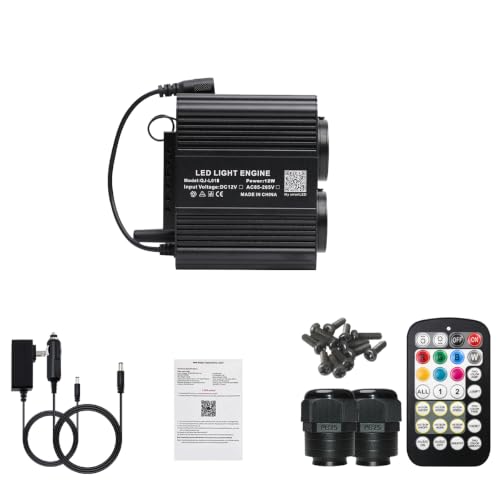 Image of AMKI Dual Color 18W Twinkle&Meteor Starlight with Pure White Meteor Shooting Star，2 in 1 Fiber Light Starlight Box RGBW Sound Activated Mode for Twinkle Star Ceiling Decoration