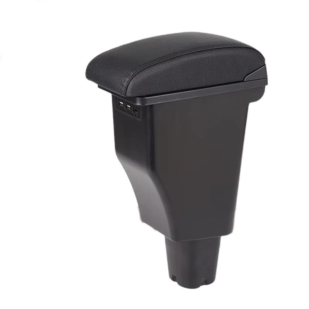 SXQPOCAR Car Armrest Box Center Storage Box Retrofit Parts For Kia Morning For Picanto 2008-2020 Replacement Parts(B2 black line Corium)