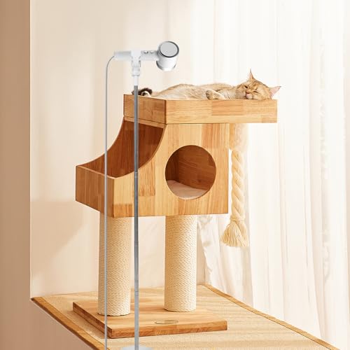 Support sèche-cheveux de toilettage élégant en acier inoxydable robuste 30-110cm - 6