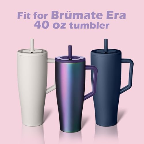 Jetstop Straw Kit Compatible with Brumate Era 40 oz - 3 Stainless Steel Straws with Silicone Straw Connectors, Sealing Rings & Cleaning Brushes - Reusable Accessories for Brümate Tumbler by Jetstop - Image 4