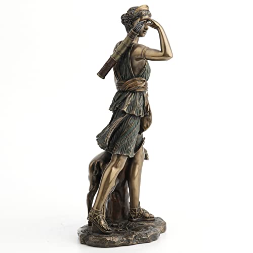Estatua de Resina Veronese Diseño Diana Diosa Griega de la Caza 11 in miniatura 4
