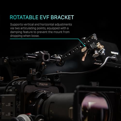Tilta Rotatable EVF Bracket Compatible with Sony BURANO ESR-T18-REB, Black - Image 2