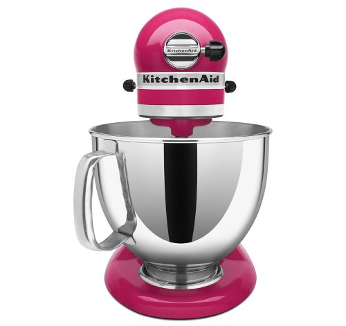 Image of KitchenAid KSM150PSCB Artisan Series 5-Qt. Stand Mixer with Pouring Shield - Cranberry