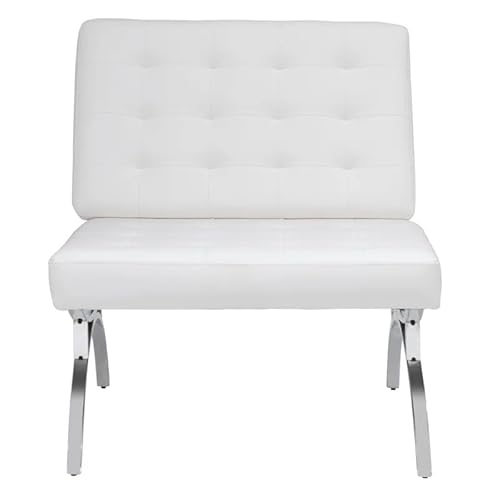 LIVING TRENDS Premium Lounge Chair Stainless Steel Frame PU Leather