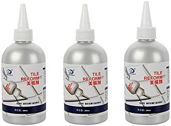 Loprt Tile Grout Sealant,Repair Seam Filling Reform Wall Glue,Ceramic Tile Floor Grouting, Jointing Grouting Agent 9.5oz (3 CPS)