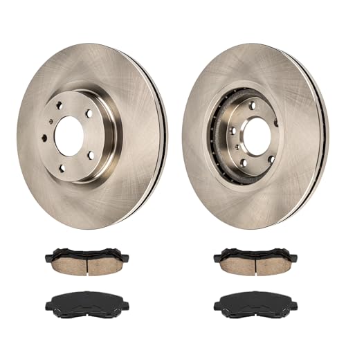 Image of KAX Front Brake Kit, OE Brake Rotors and Ceramic Brake Pads | Fits Nissan Maxima 2009-2014 2016-2020, Automotive Replacement Brake Kit
