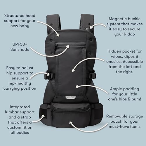 Colugo The One Stroller (Ponderosa Pine) & Baby Carrier (Black) Bundle – Lightweight Easy Fold Stroller & Adjustable Baby Carrier for Newborns to Toddlers