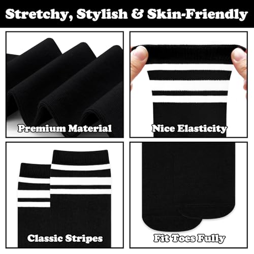 Image of Sarfel Youth Toddler Soccer Socks Kids Baseball Socks Youth Boys Girls Knee High Softball Football Accessories Tube Cotton