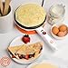 MasterChef Cordless Crepe Maker with Nonstick Dipping Plate plus Electric Base & Spatula, Recipe Guide Included, Compact Baker Machine for Thin Homemade Crepes, Holiday Dessert Treats, Christmas Gift