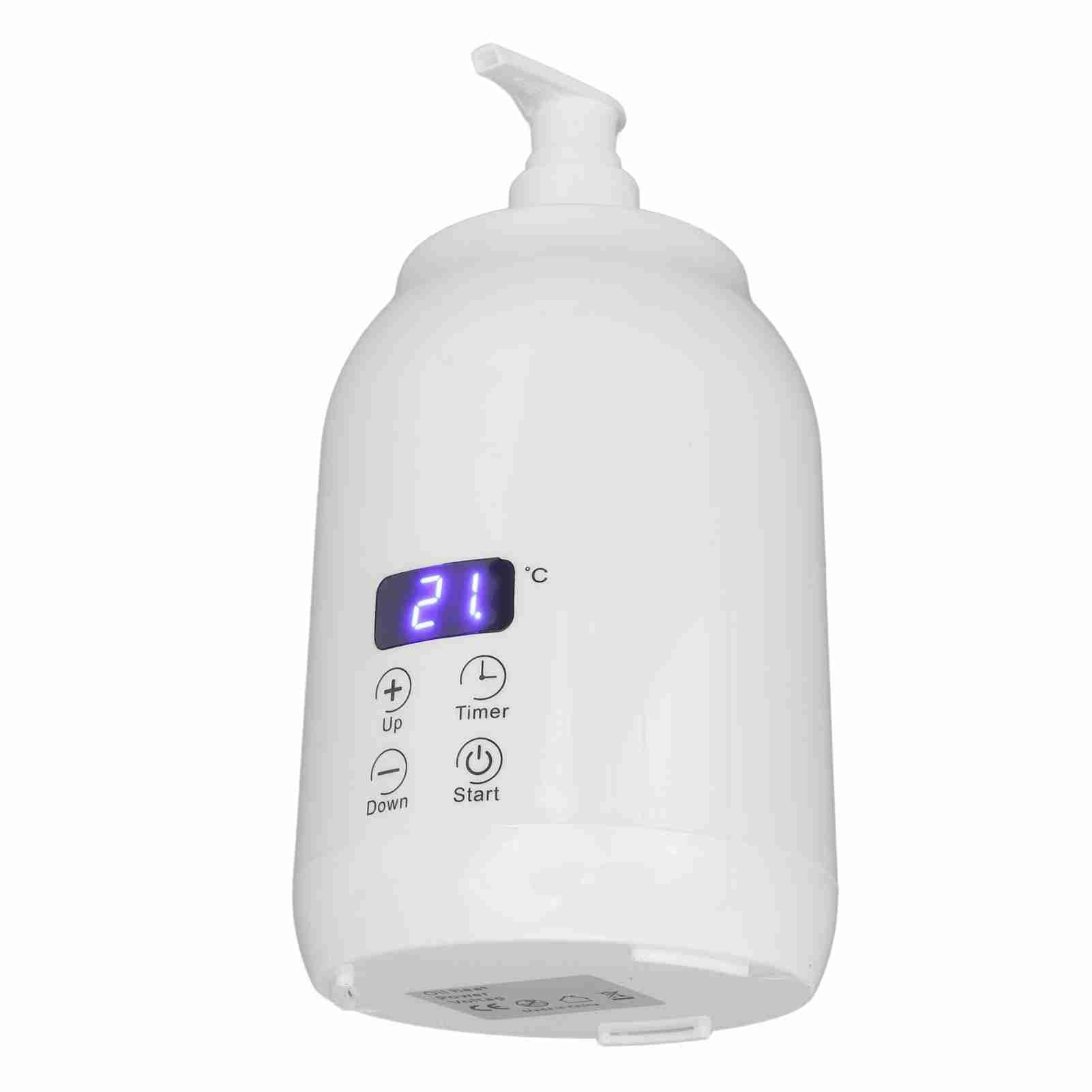 Scaldaolio per Massaggi con 2 Dispenser per Bottiglie di Olio, Scaldabottiglie per Lozioni, Scalda Lozioni Essenziali per Massaggi Spa nel Salone di Casa, Controllo della
