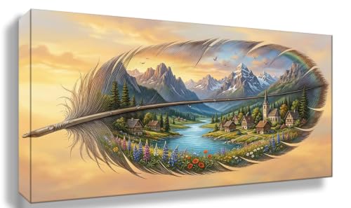 Paysage Diamond Painting Adulte Full Drill 50x100cm avec strass multicolores